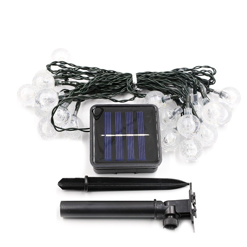 Solar String Light 30 LED Bulbs 21ft Patio Party Yard Wedding Waterproof Outdoor
