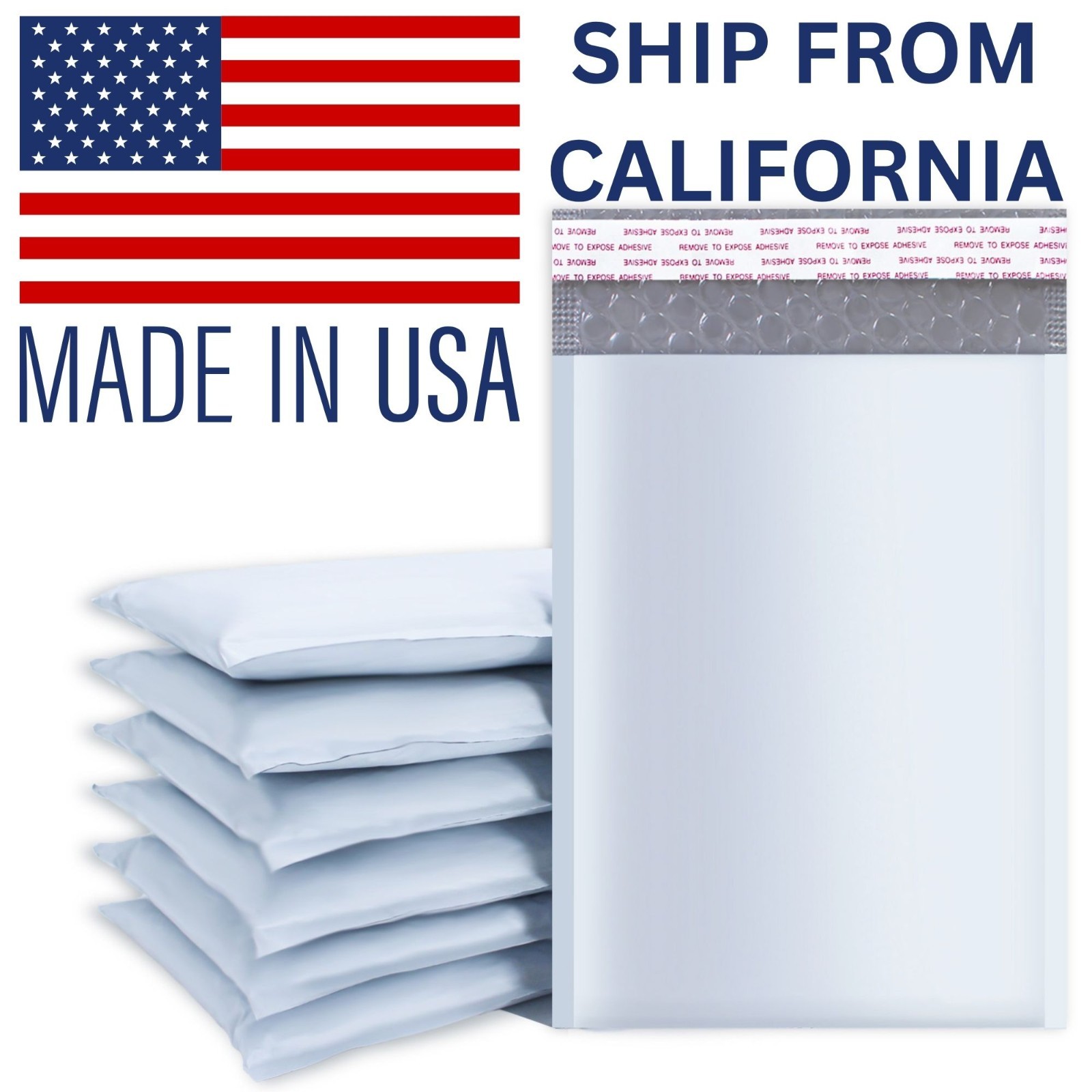 5-1000 ANY SIZE POLY BUBBLE MAILERS SHIPPING MAILING PADDED BAGS ENVELOPES