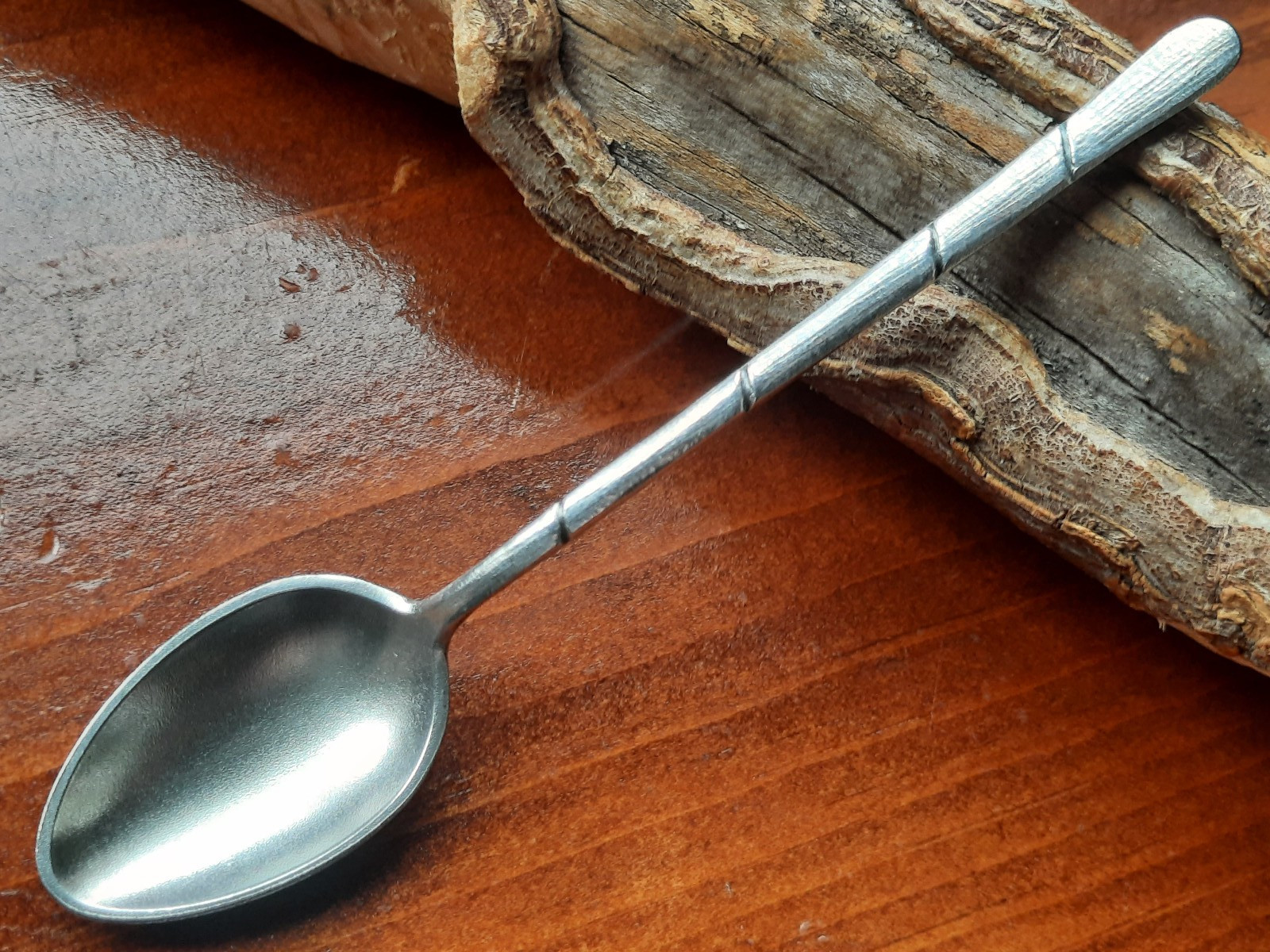 Sterling Silver Gorham Bamboo Demitasse Spoon 1885 Boars Head Date Code