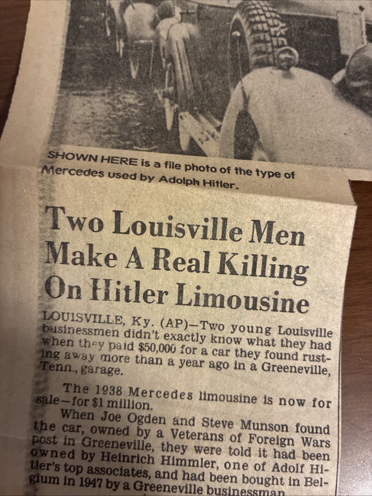 Adolf Hitler Books Plus Newspaper Clipping