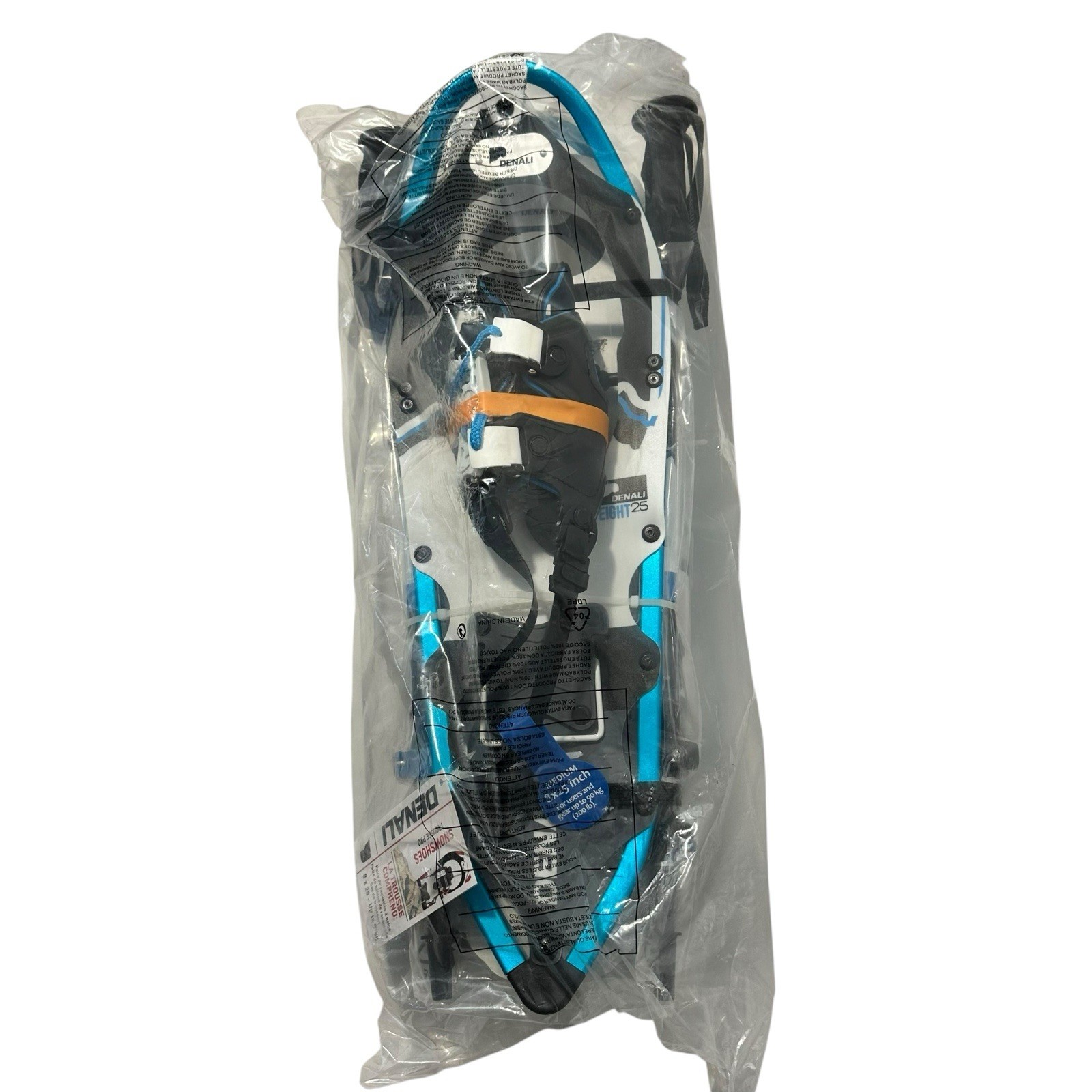 Denali Pro Snowshoes 8x25 Winter Hiking Kit w/ Poles & Carry Bag – 200 lb Rated