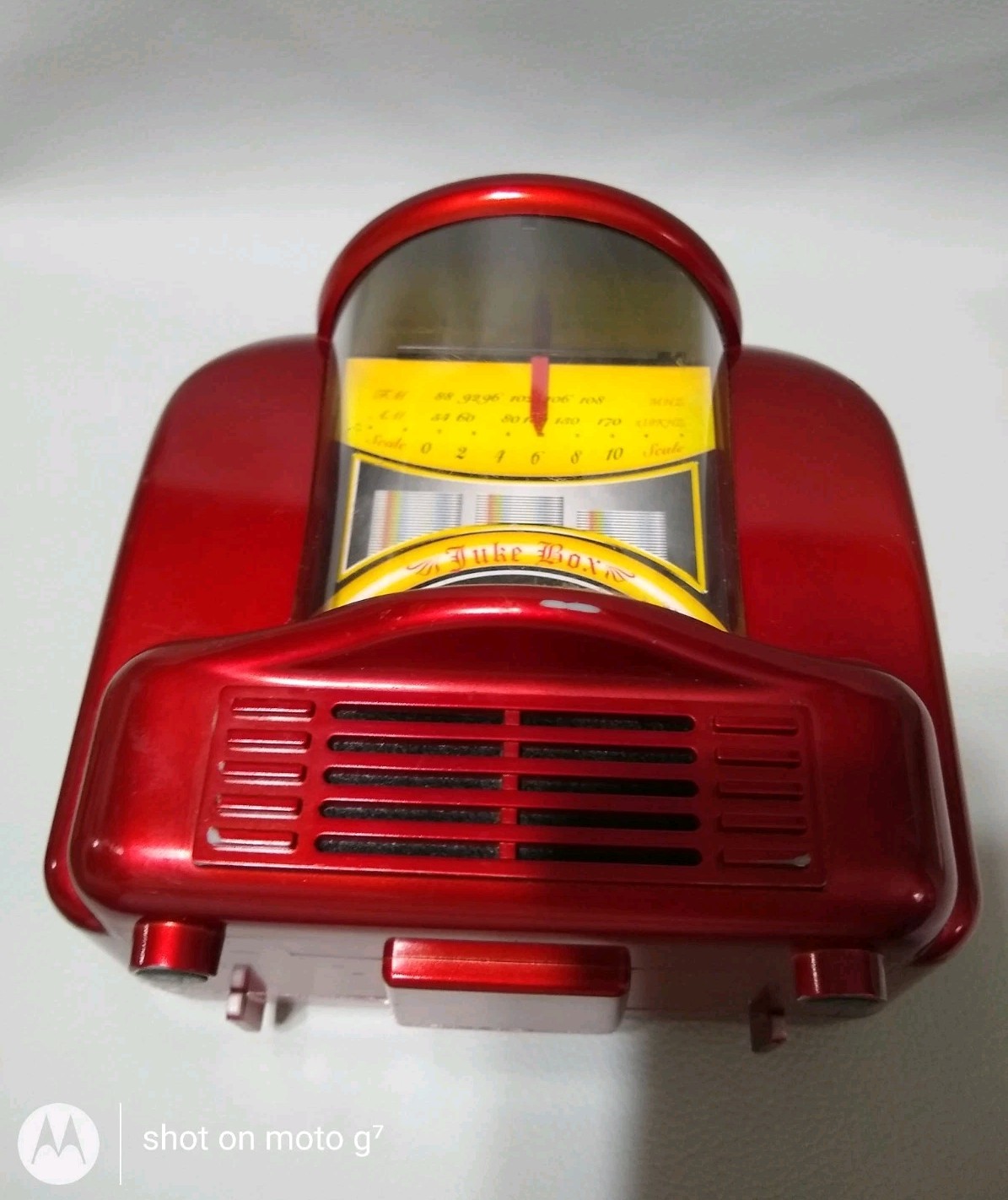 Retro Jukebox AM/FM Radio Suntone Lubbock TX Novelty Vintage Diner Style Works