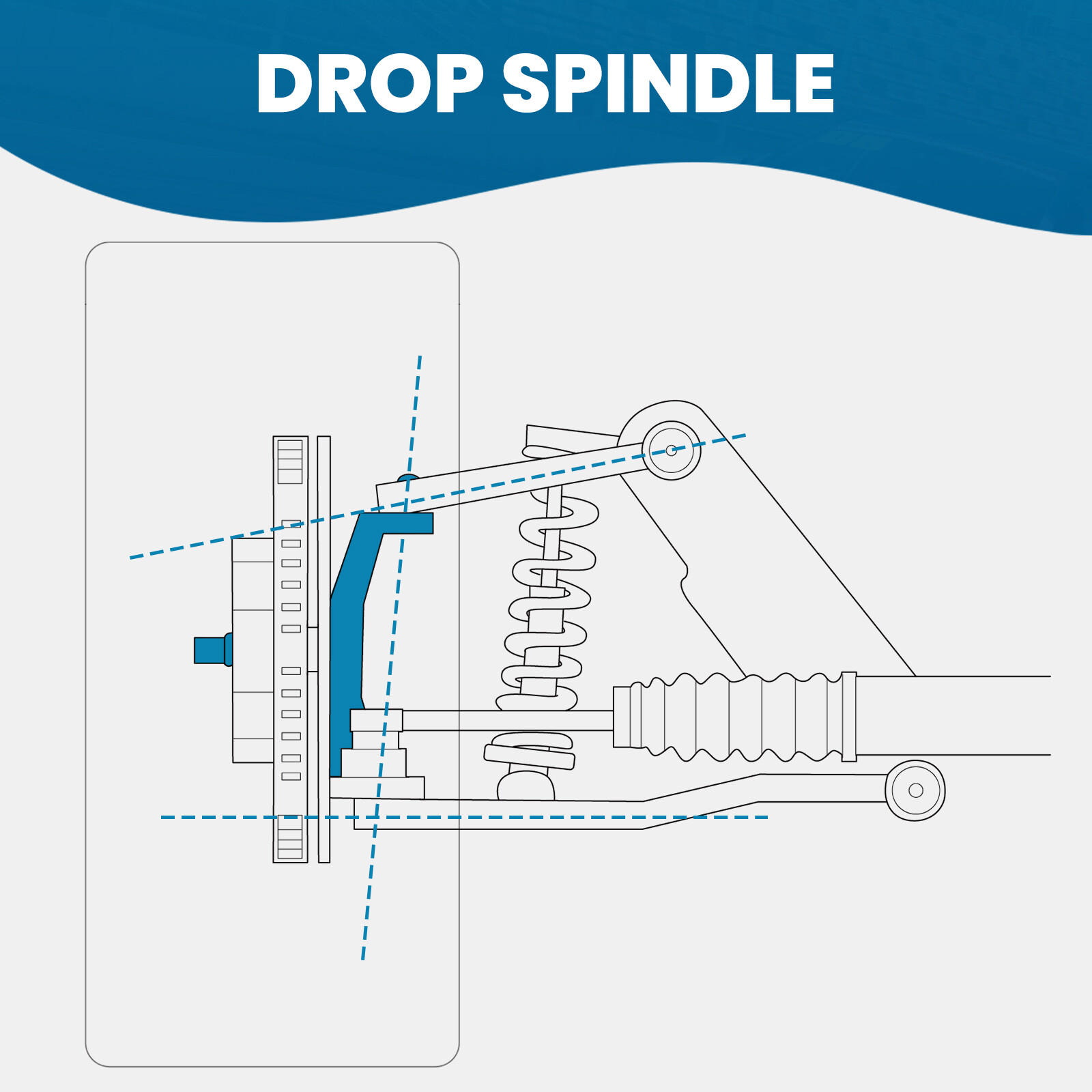 5" / 4" Drop Lowering Kit w/ Spindles & Springs For Chevy S10 2WD V6 1982-2004