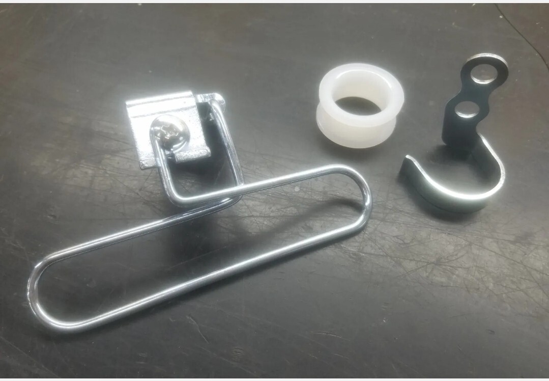 HONDA ATC 250R 85 86 REPRO FRONT BRAKE HOSE AND GUIDE COMBO NEW NOS TRI Z 350 X