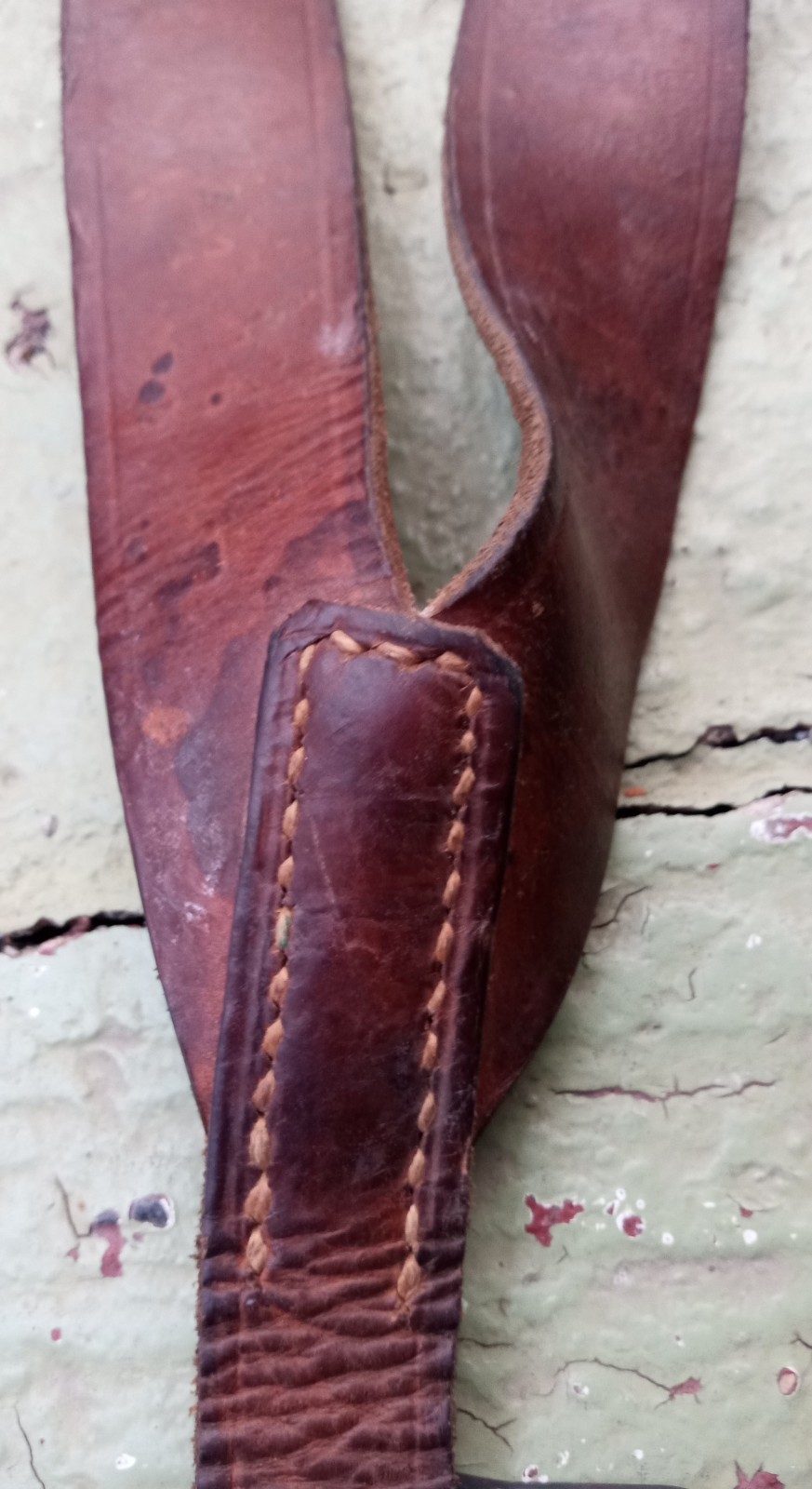 WW1 French Mle 1892-1914 Leather Y Straps Variant Modified Nicely Marked Good++