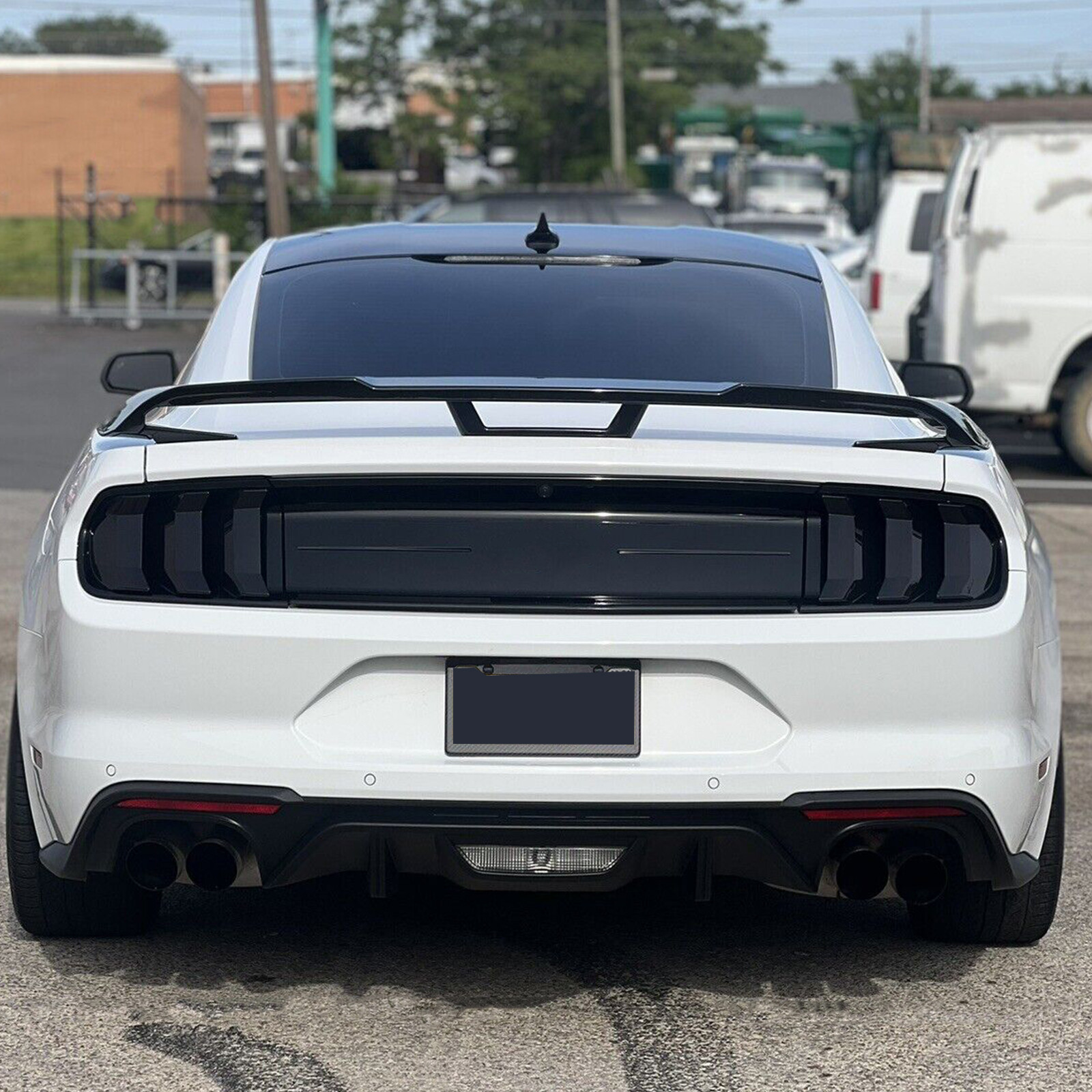 Gloss Black Painted Rear Trunk Spoiler Wing GT-Style For Ford Mustang 2 Dr 15-22