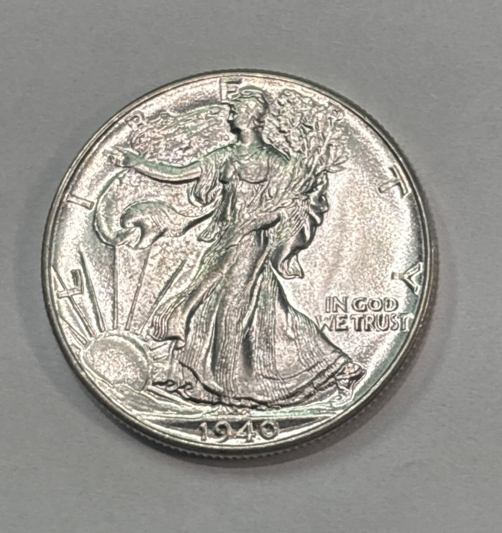 1940 Walking Liberty Silver Half Dollar (UNC+) Uncirculated Cond ENN Coins