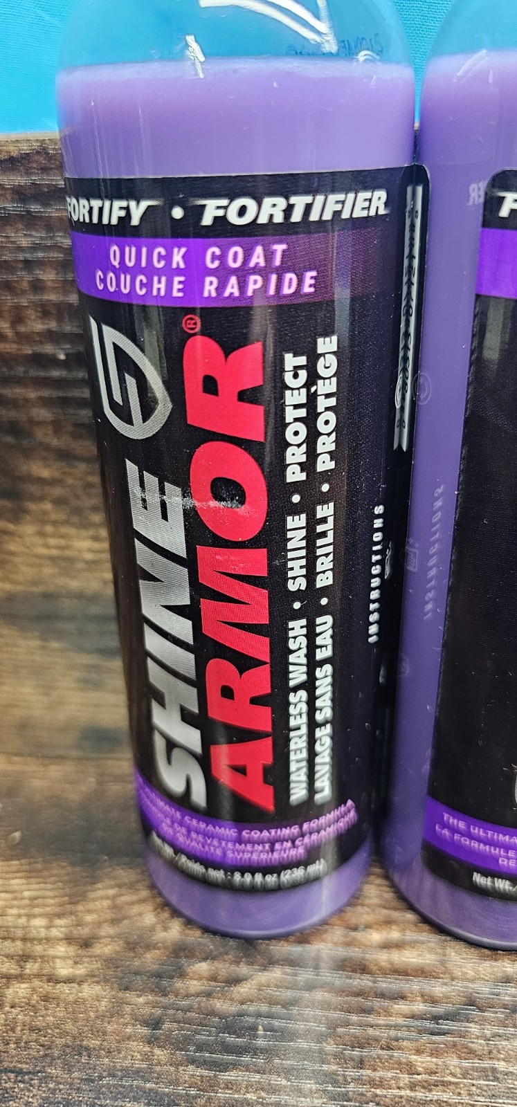 SHINE ARMOR Fortify Quick Coat High Performance Ceramic Coating 8 Oz Lot Of 4
