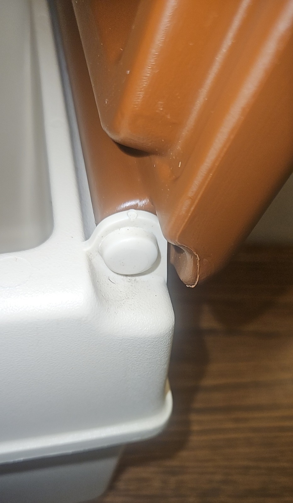 Vtg Little Kool Rest IGLOO Car ConsoleBrown Tan Can, Ice Chest, Great Condition