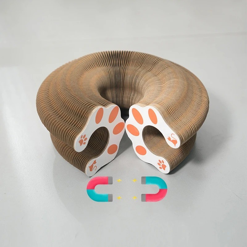 Accordion Magic Organ Cat Scratching Board Toy Kitty Kurlz Ball Scratch Pad