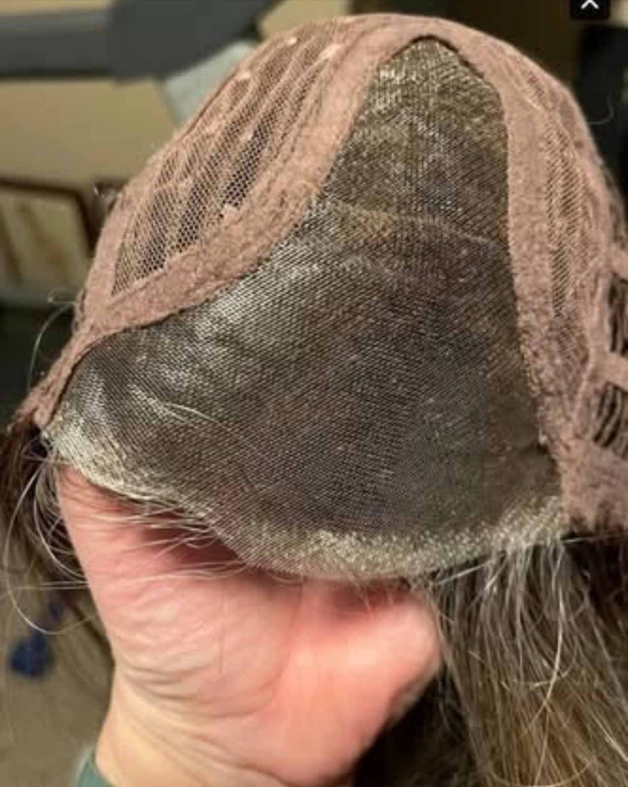 Long Brown (with Blond Highlights) Luxury Heat Friendly Wig