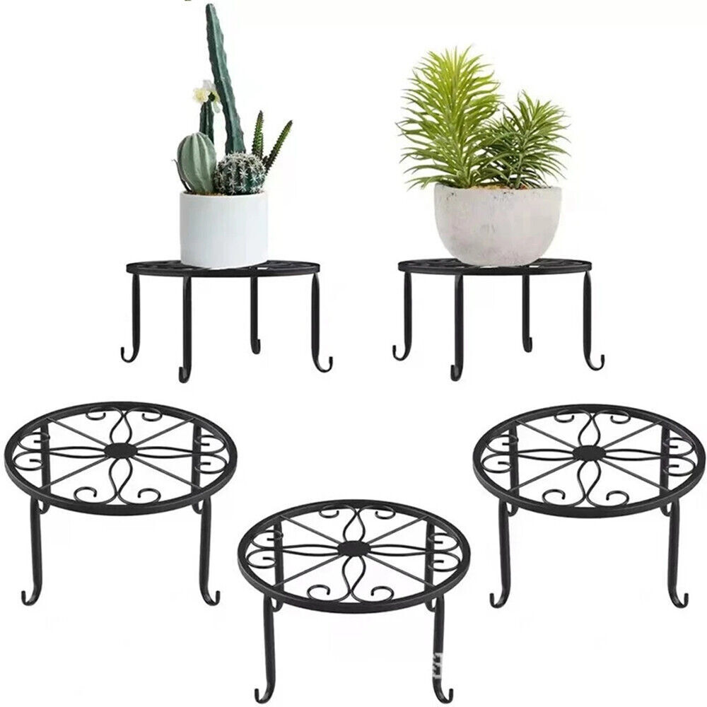 Metal Potted Plant Stands Rustproof Potted Holder Heavy Duty Garden Container US