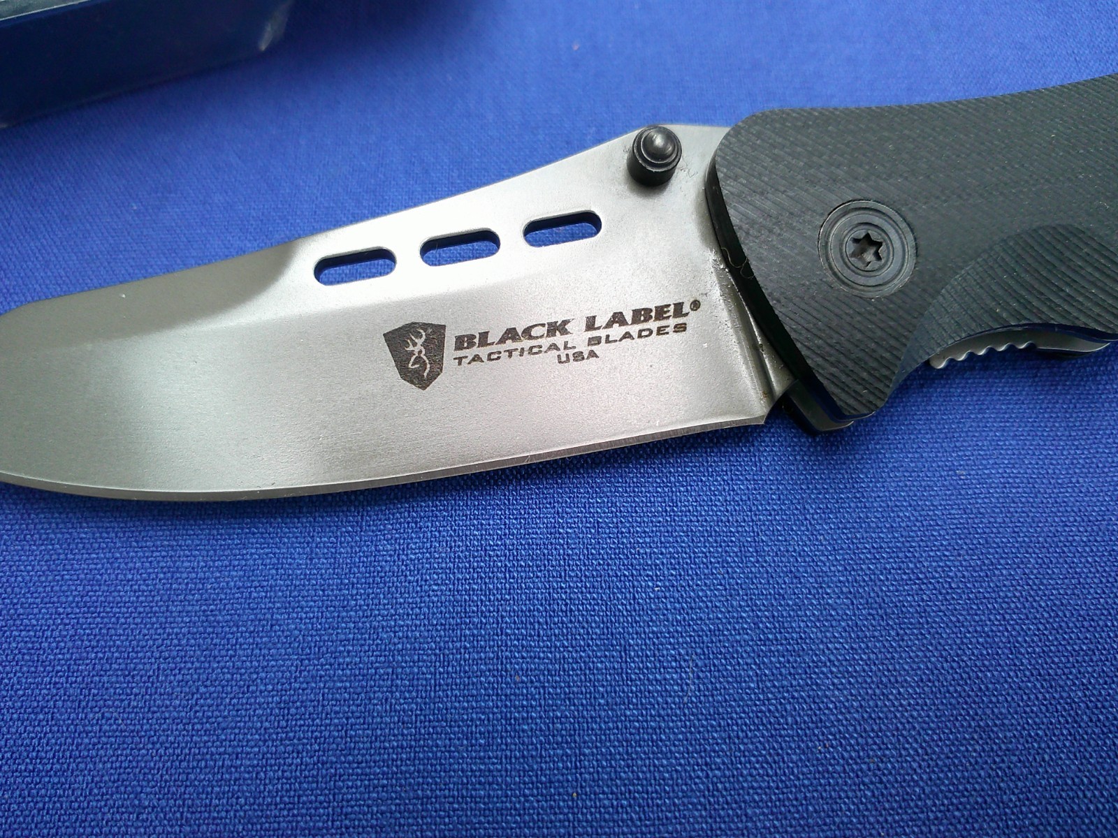 Browning Black Label Tactical USA Knife Spring Assist Liner G-10 Scales New USA