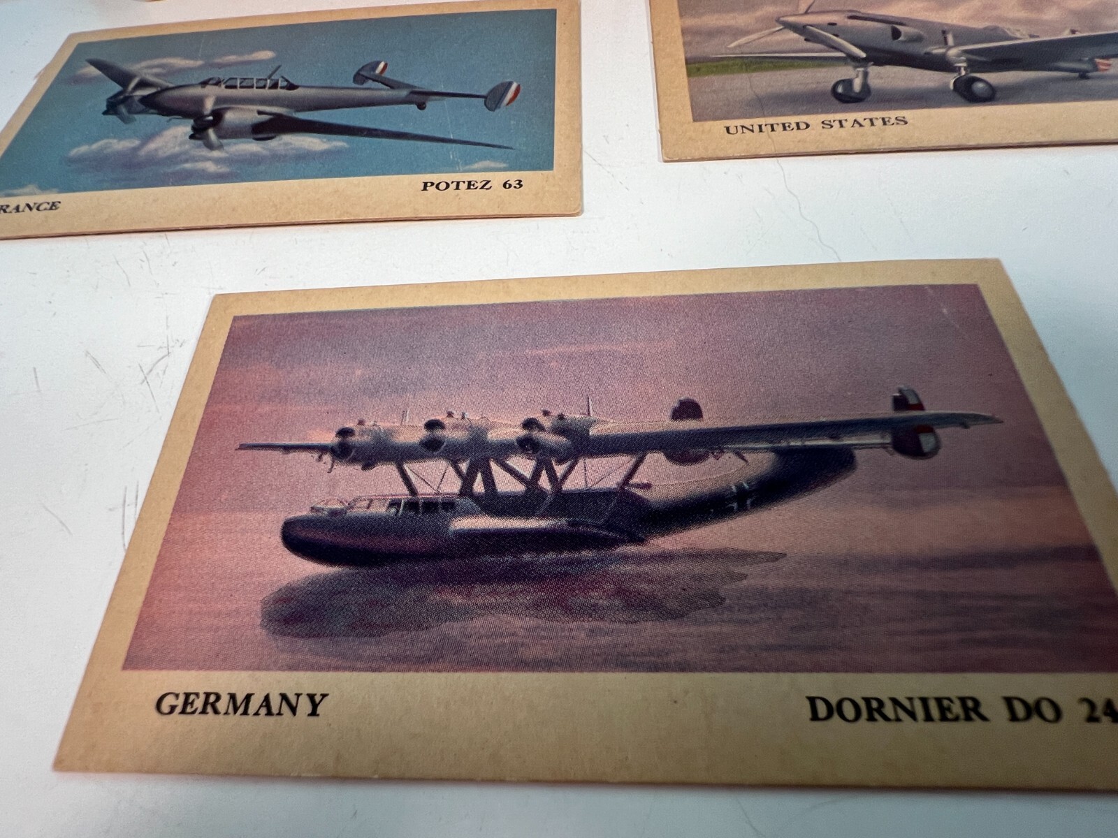 1941 Tydol Flying & Veedol Motor Oil Collectible Military Plane Cards.