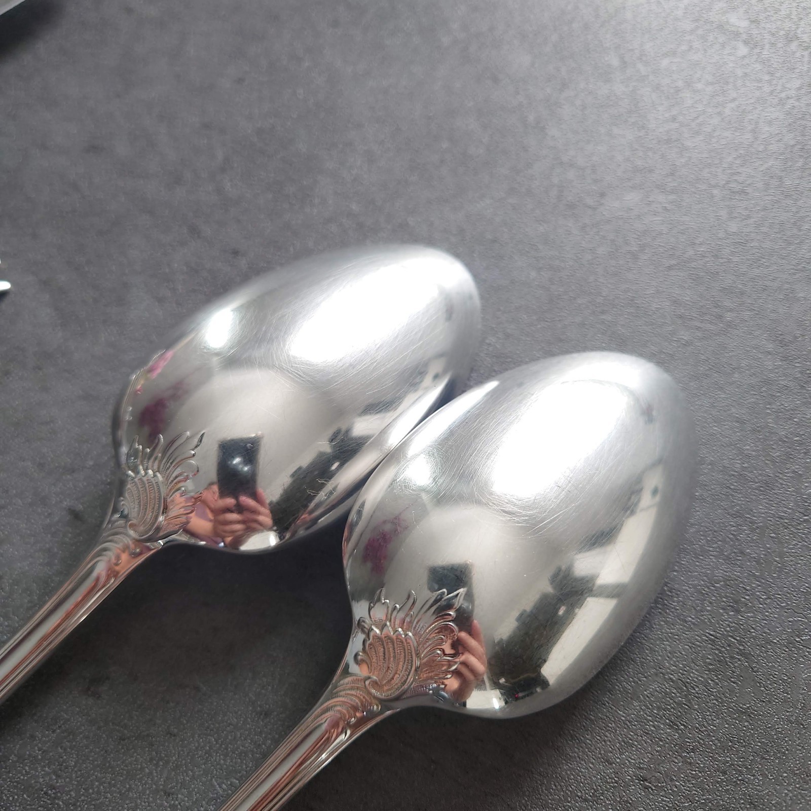 Christofle Marly 6pcs Silverplate Flatware Table Knife Fork Spoon Excellent