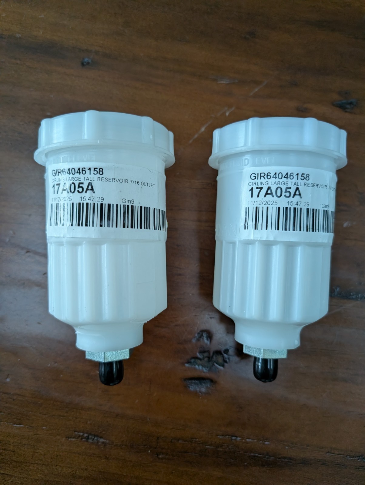 Girling Race / Rally Brake Fluid Reservoir 7/16 Male Outlet - 60mm x 113mm