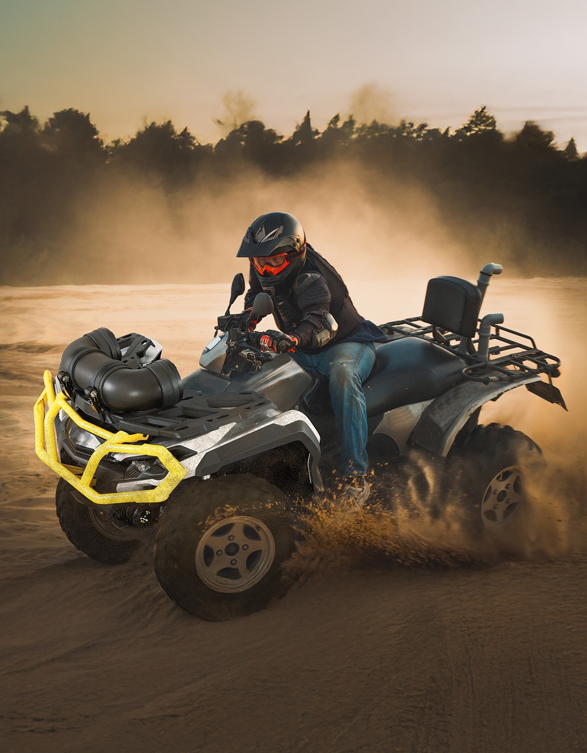 6.5 Inch ATV Speaker Bluetooth Audio Systems w/ 20 RGB Light Modes for Outlander