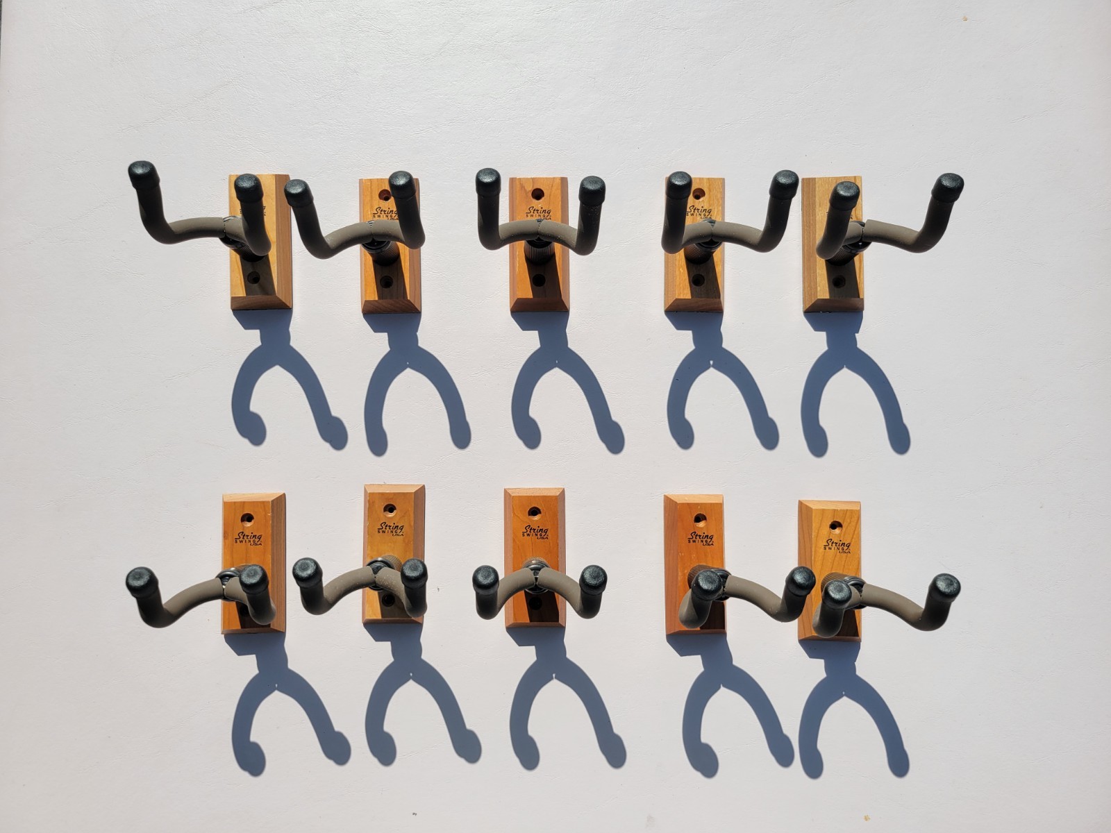 Lot of 10 String Swing CC01 Guitar Hanger Wall Mount Holder with Screws
