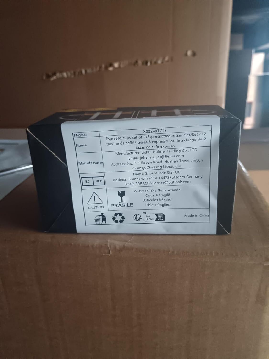 Espresso Cups Set of 2, Espresso Shot Glass 4.3 OZ, Glass Expresso Small Coffee