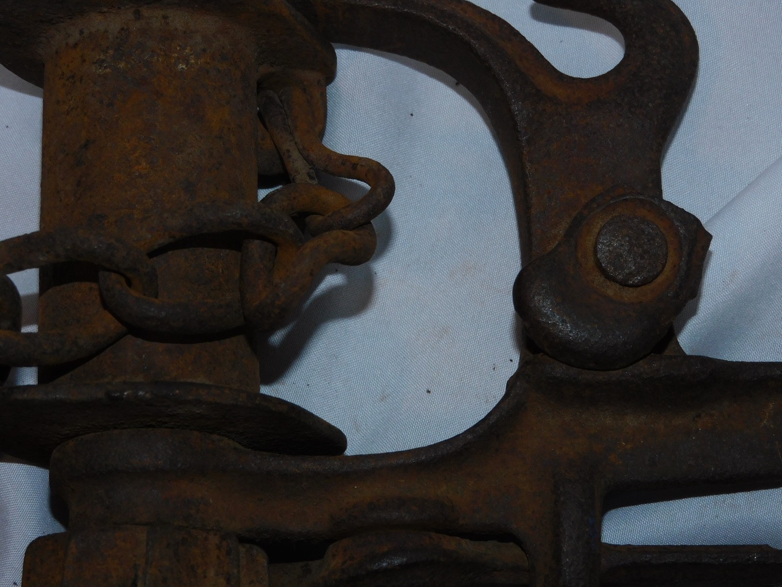 ANTIQUE 1880'S COME ALONG WINCHE HOIST - DATED JULY 3RD,1881