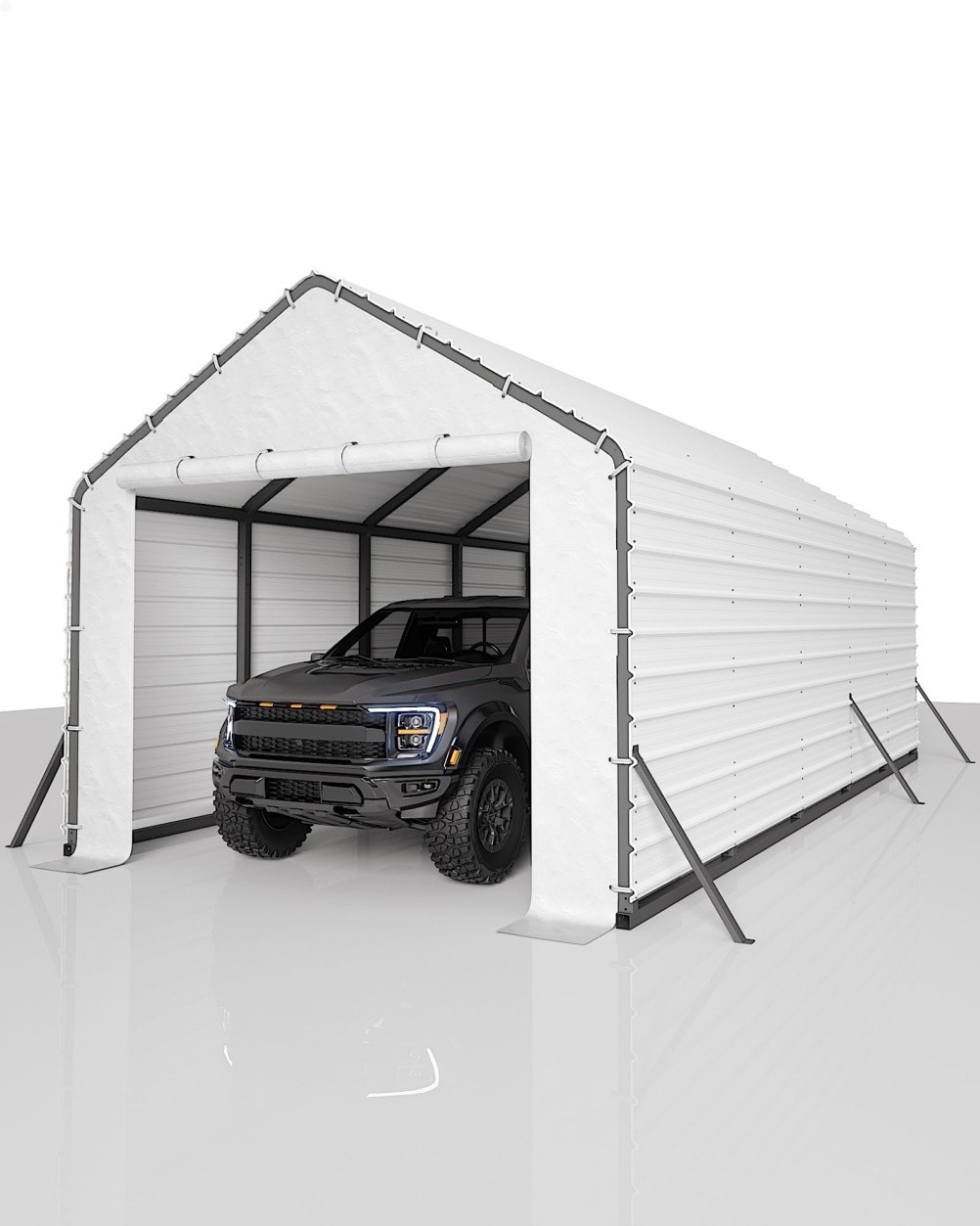 16X Roofing Panels for Metal Carport 13x26ft 13x21ft 13x16ft Metal Carport Kits