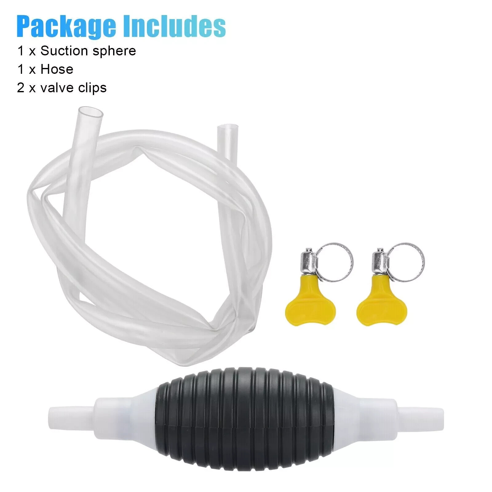 Siphon Hand Pump Portable Manual Car Fuel Transfer Pump for Gas Gasoline Petrol