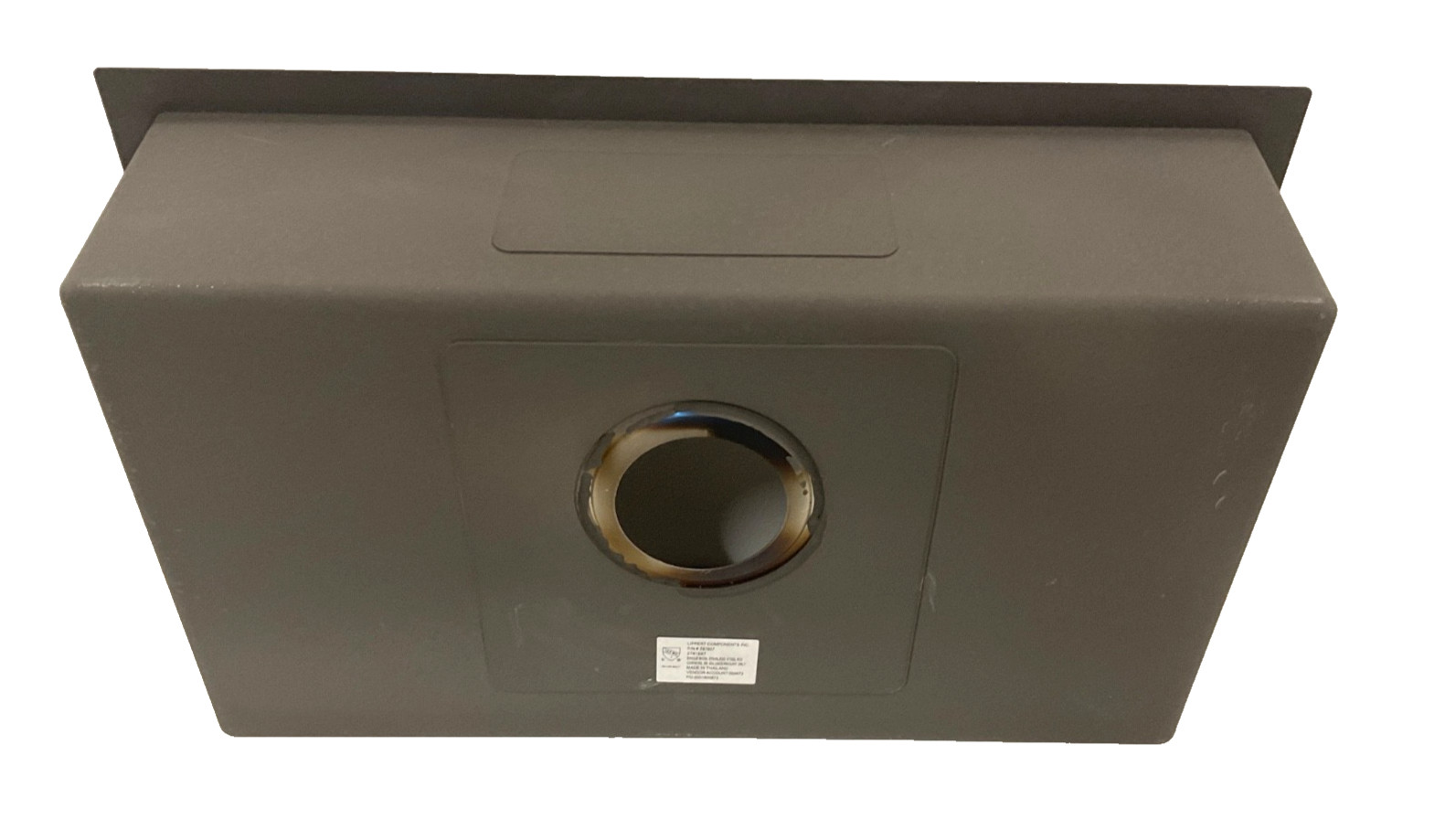 Lippert Stainless Steel Undermount Metalic Black Single Bowl Sink 27x16x7