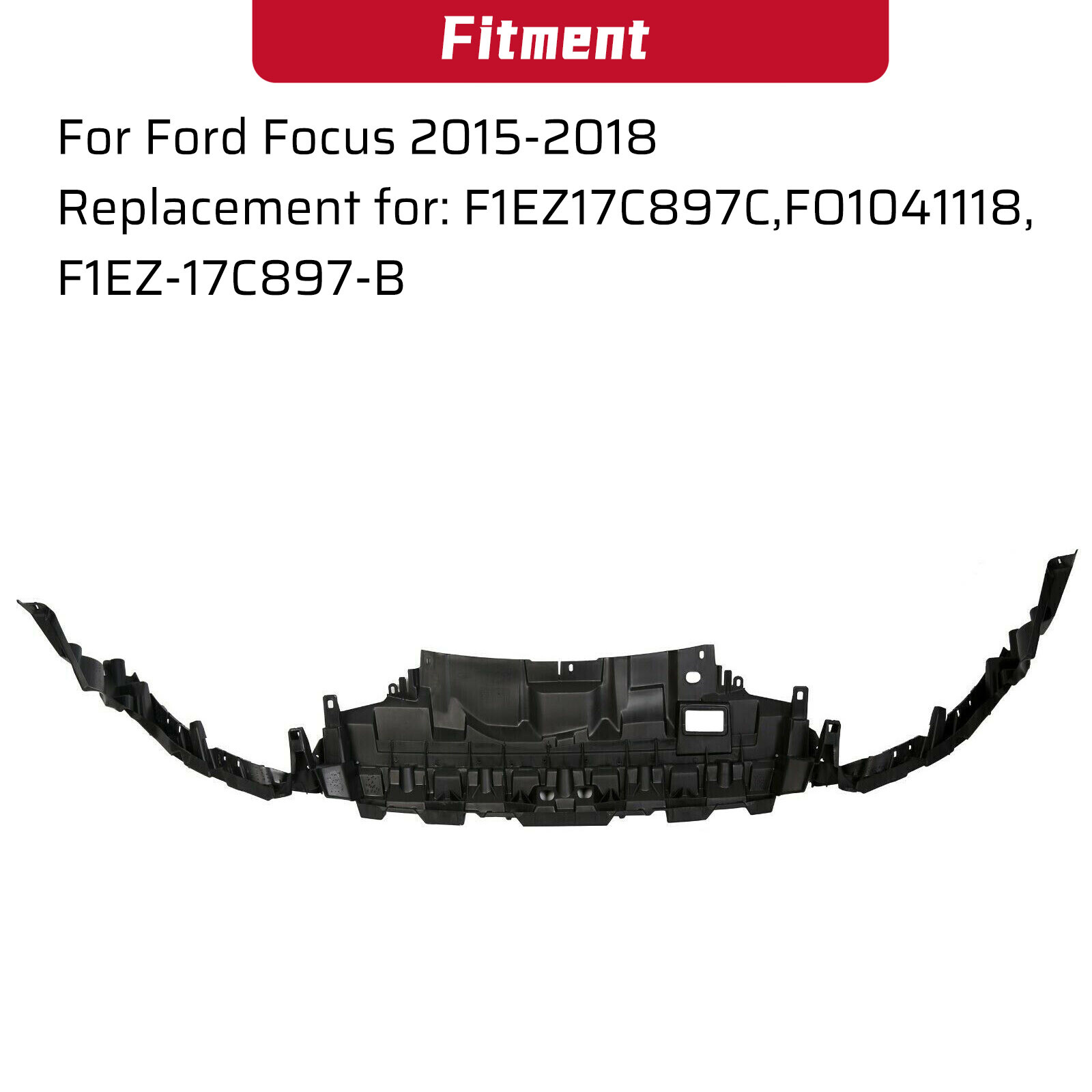 For 15-18 FORD FOCUS Front Bumper Cover Support Mounting Kit Bracket F1EZ17C897C