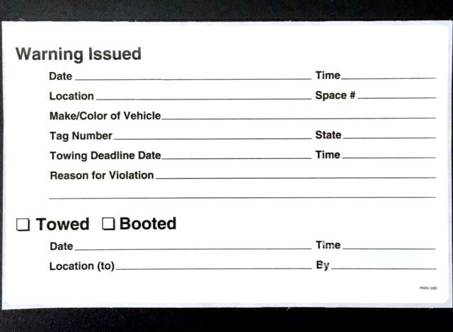 ⭐THE REAL ONES!⭐ PACK OF 10 NO ILLEGAL PARKING VIOLATION WARNING TOWING STICKERS