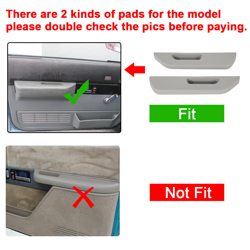 Front LH & RH Door Armrest For 88-94 90 Chevy GMC C1500 C2500 C3500 K1500 K2500