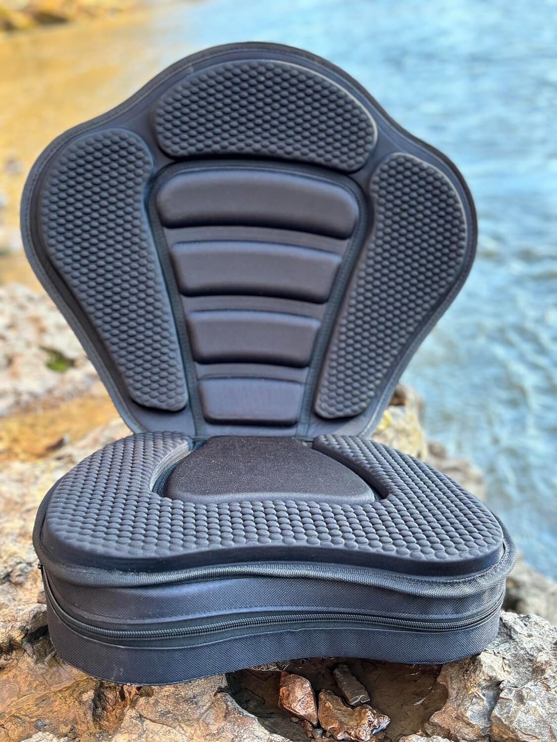 CRO Ultimate Padded Kayak Seat - 4” Thick Cushion for Maximum Comfort + Storage