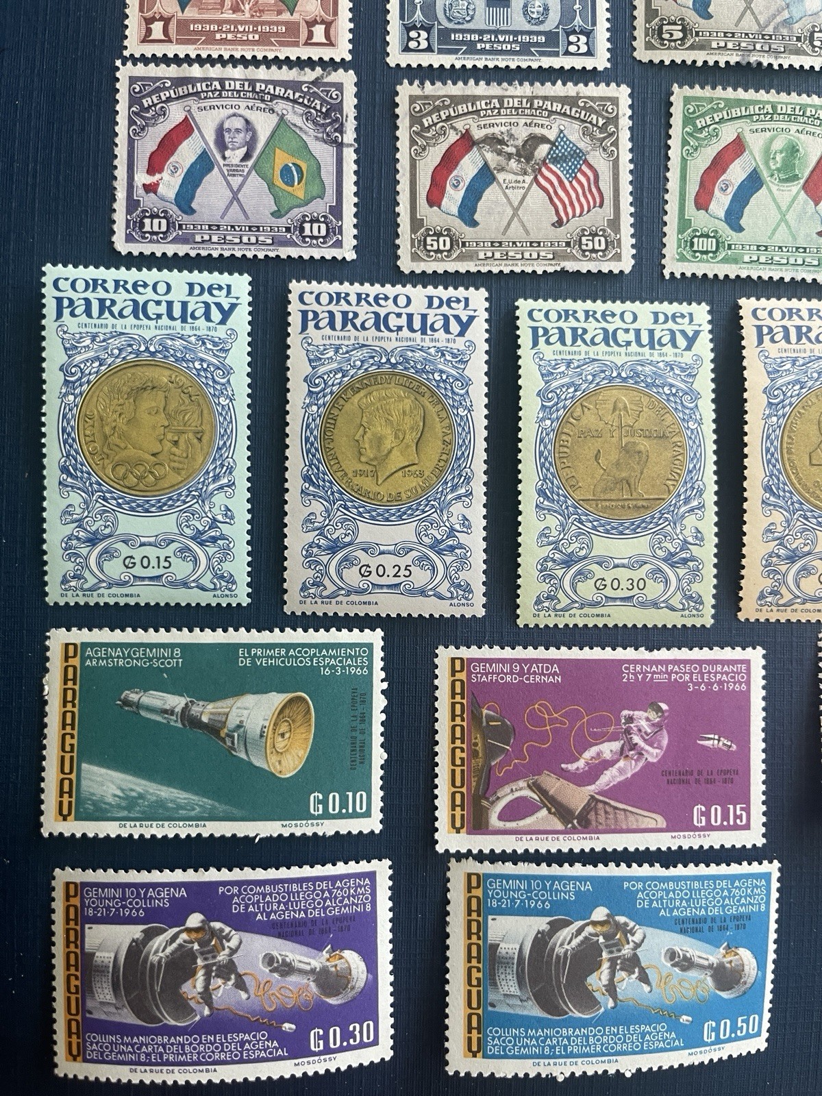 1931-1966 Paraguay Various 22 Stamps (16MLH,6 Used), VF/XF, See Photos