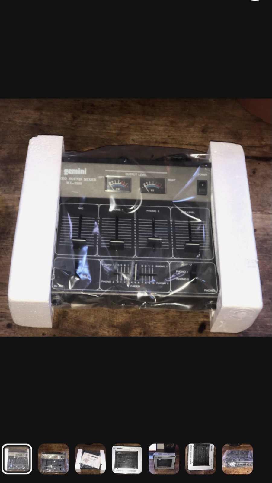 Rare Gemini Mx2200 mixer, 1980s, mint condition, new in box, never used.