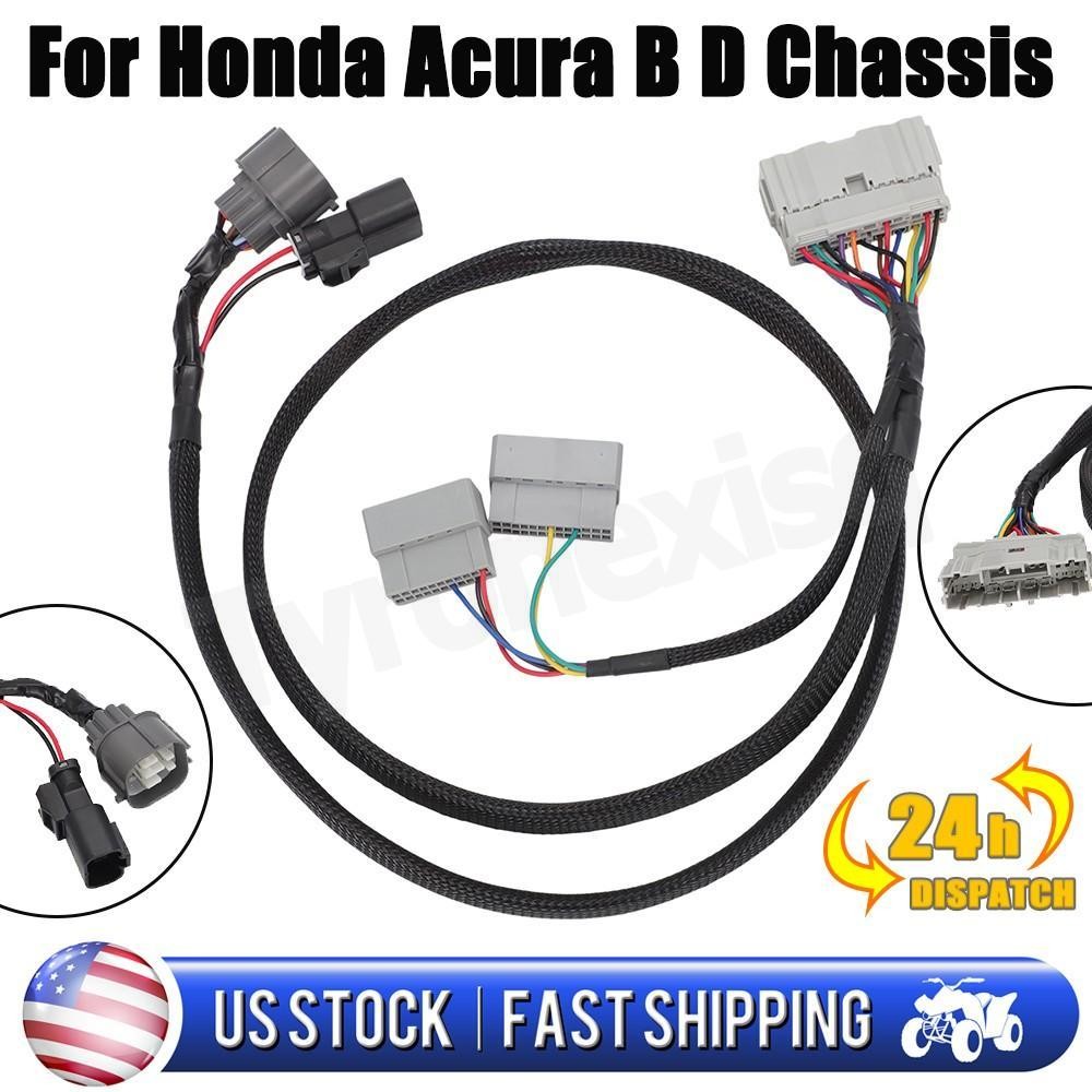 B D Chassis Adapter Harness For 1992-95 Honda Civic EG Tucked Engine Harness US