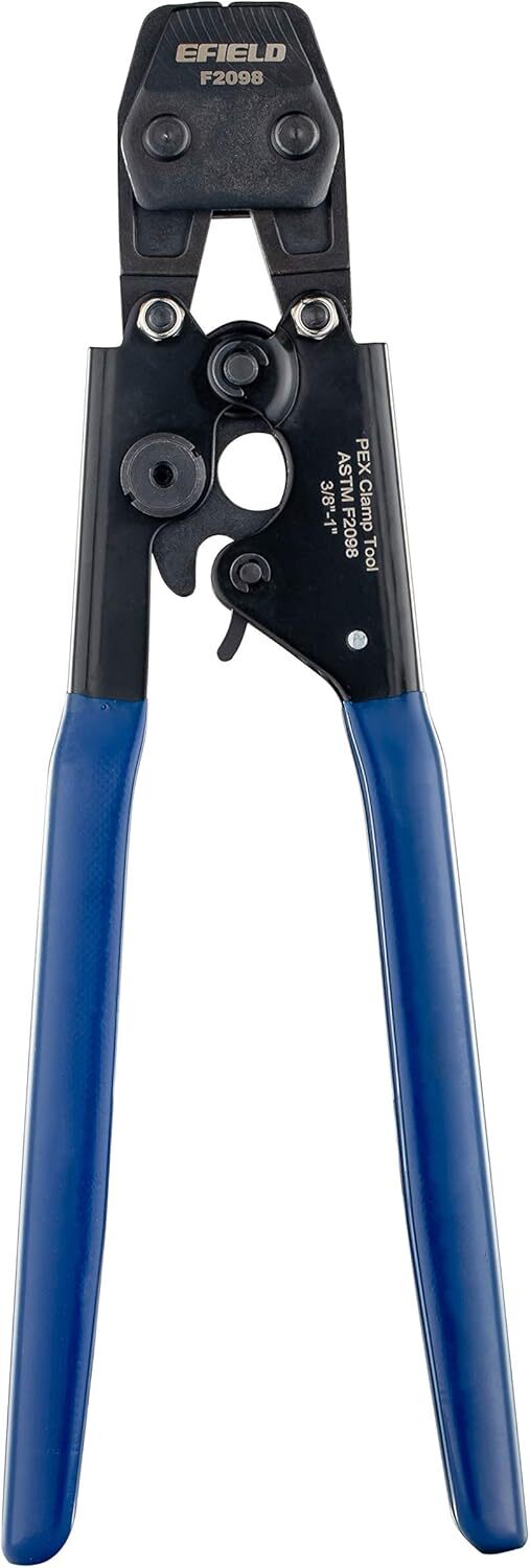 EFIELD Pex Cinch Clamp Crimping Tool & Cutter With 20 1/2"and20 3/4" Clamp Rings