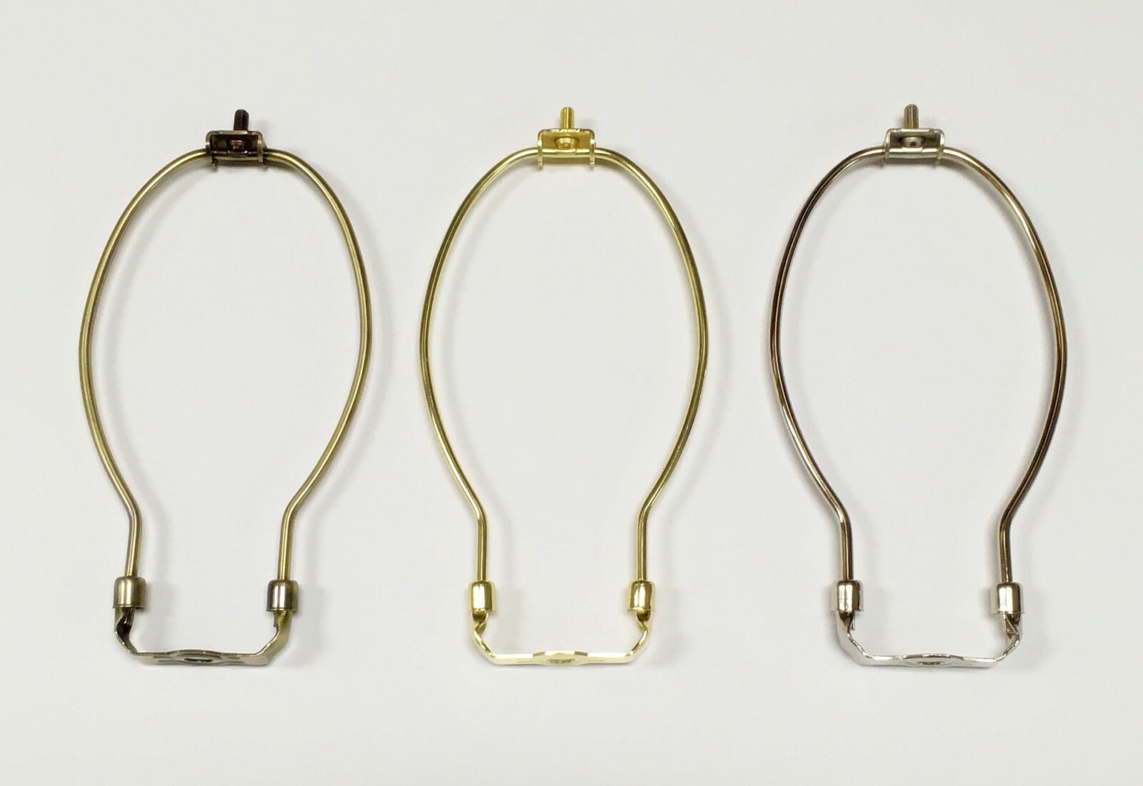 Lamp Parts-Lamp HARP W/Saddle 5" to 12" Heavy Duty 3 Finishes: AB,PB,PN (1 Pc.)