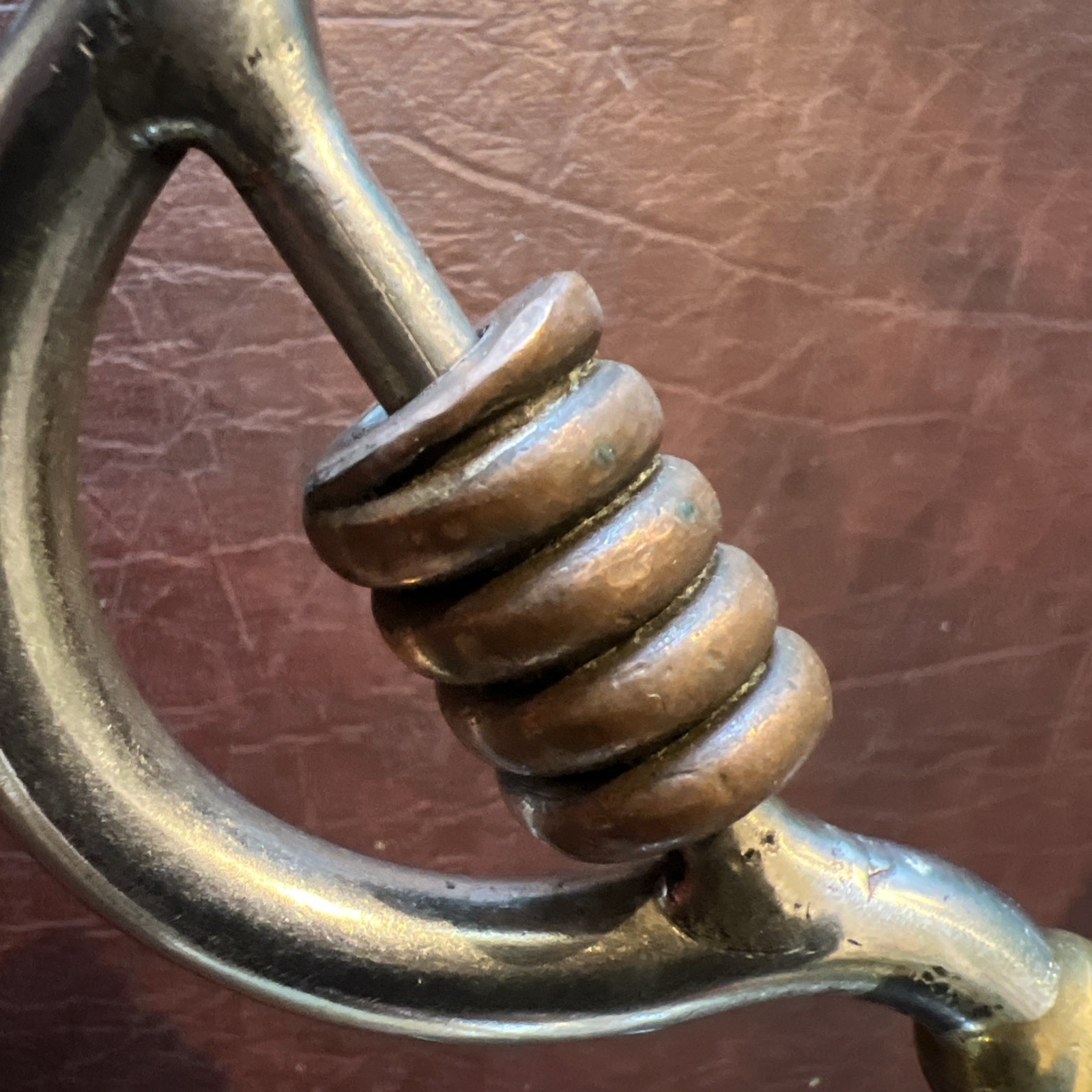 Vintage Hand Crafted Western Horse Bit Brass Copper Silver RARE FIND