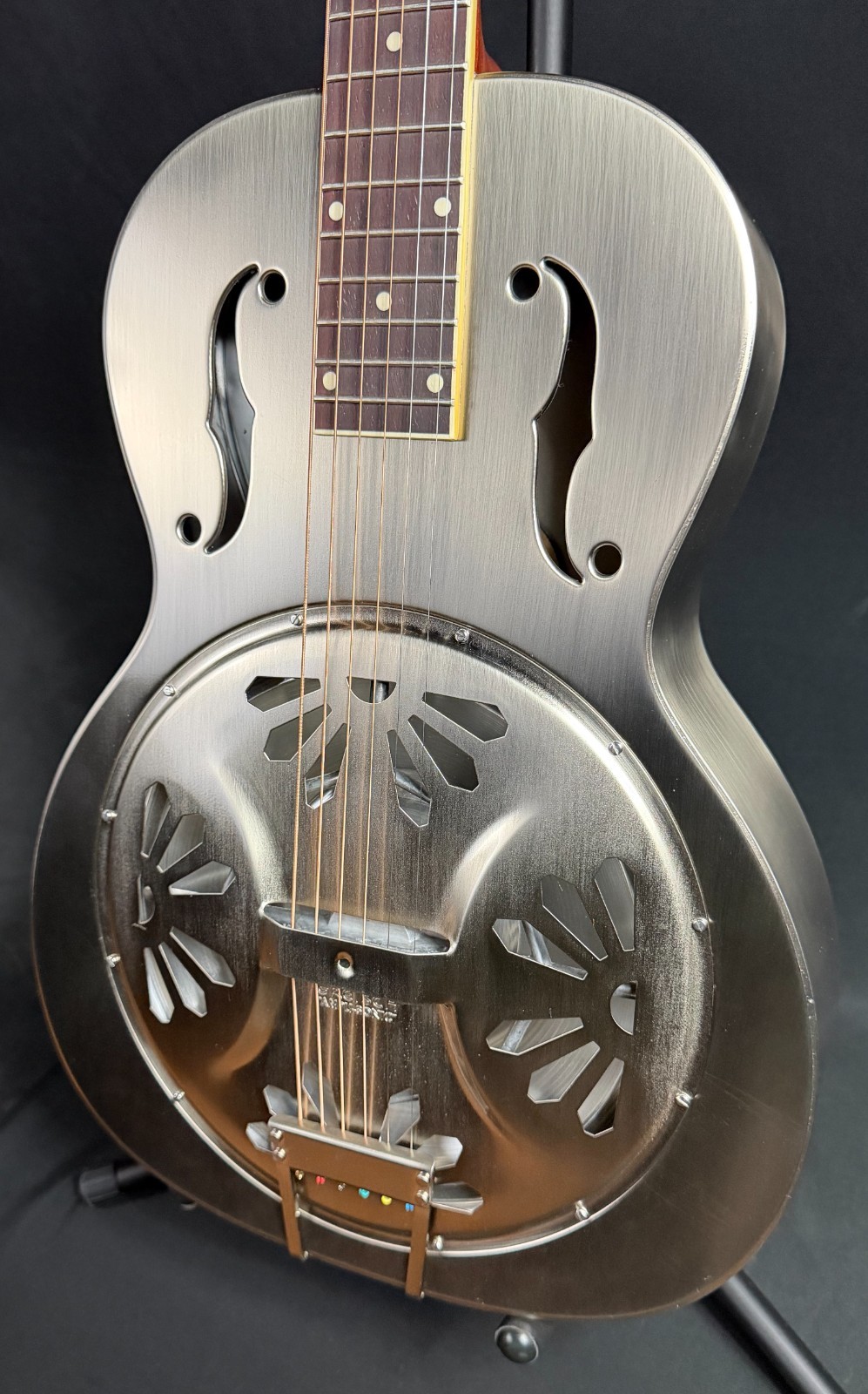 Gretsch G9221 Bobtail Steel Body Round Neck Resonator Guitar w Fishman Nashville