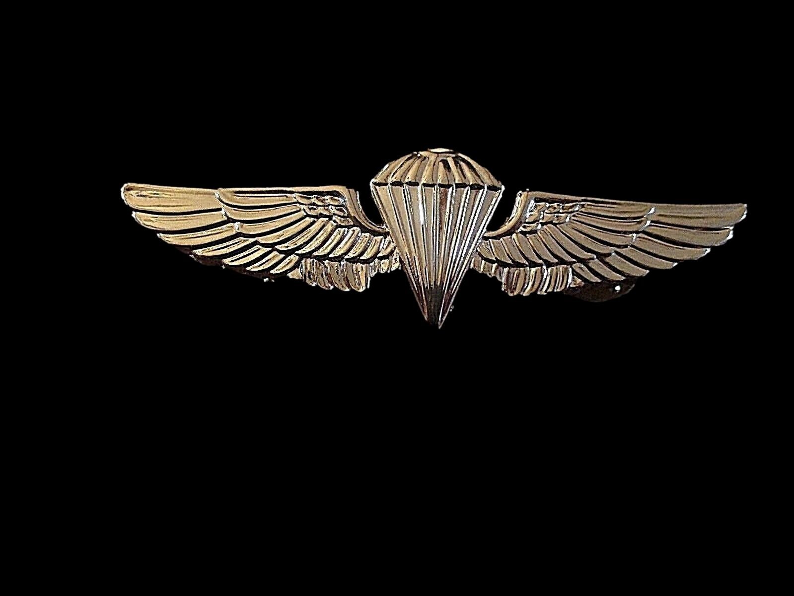 U.S MILITARY NAVY / MARINE CORPS GOLD PARACHUTIST PARATROOPER JUMP WINGS PIN
