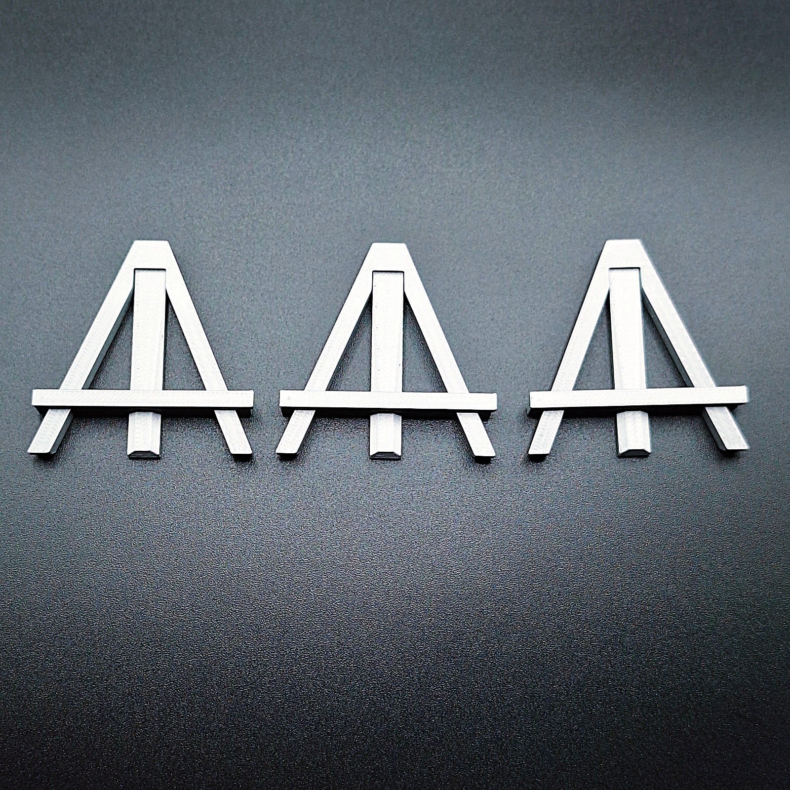 Mini Easel Stand (3) Customizable Trading Card Coin Holder Dollhouse Art Display