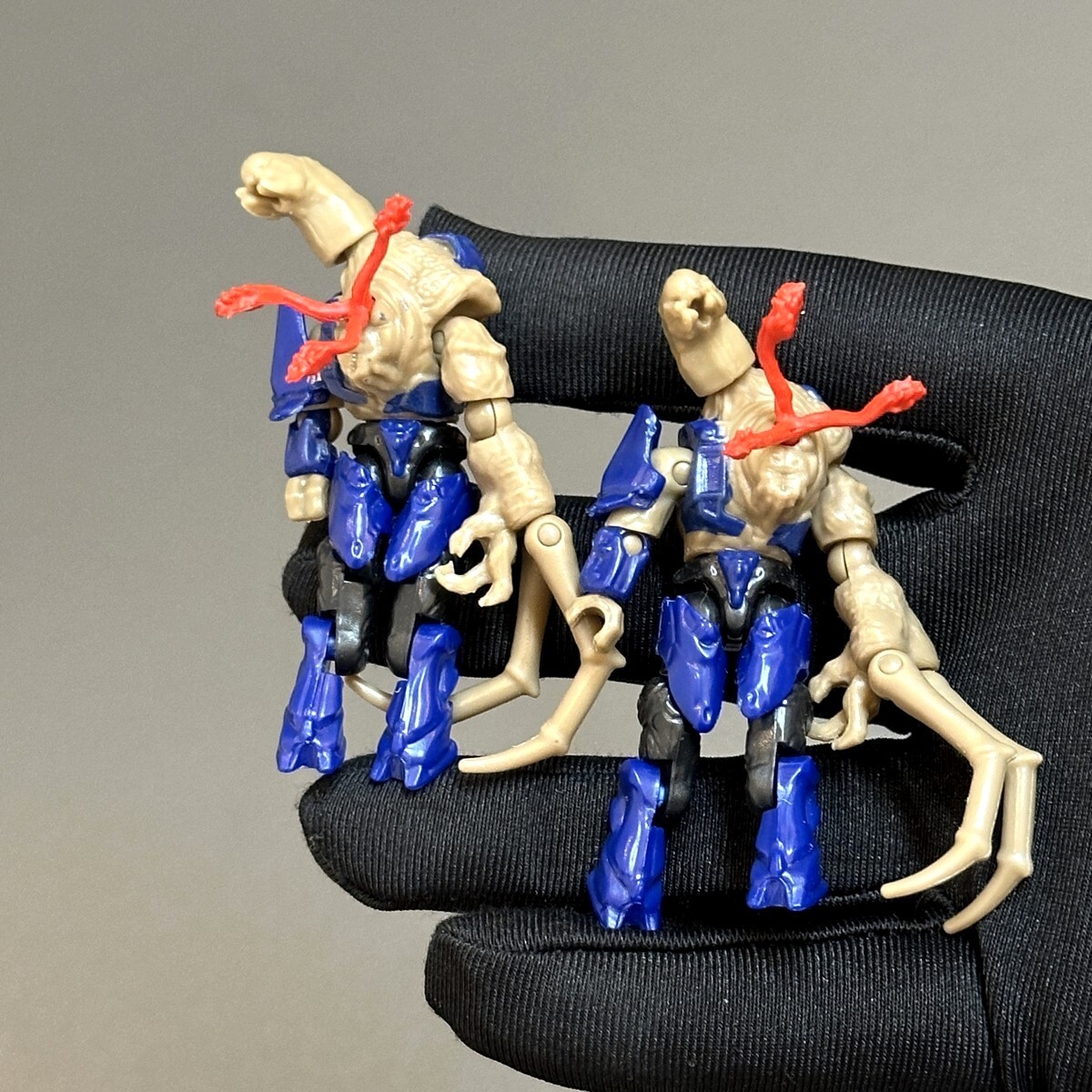 5x Rare Mega Construx Halo 2 Flood Combat Form Covenant Elite (Dark Blue) Figure