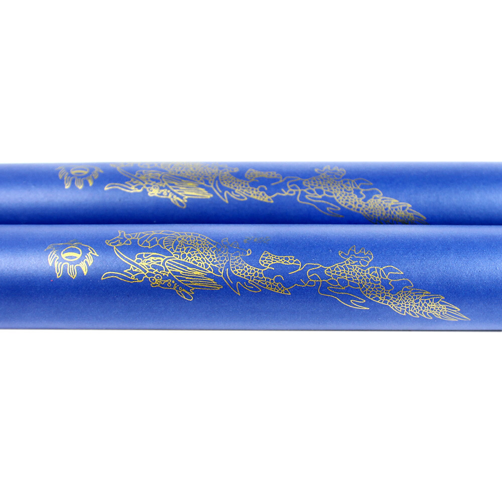 Foam Nunchucks Nunchakus Dragon Pattern for Martial Art Karate Training - Blue