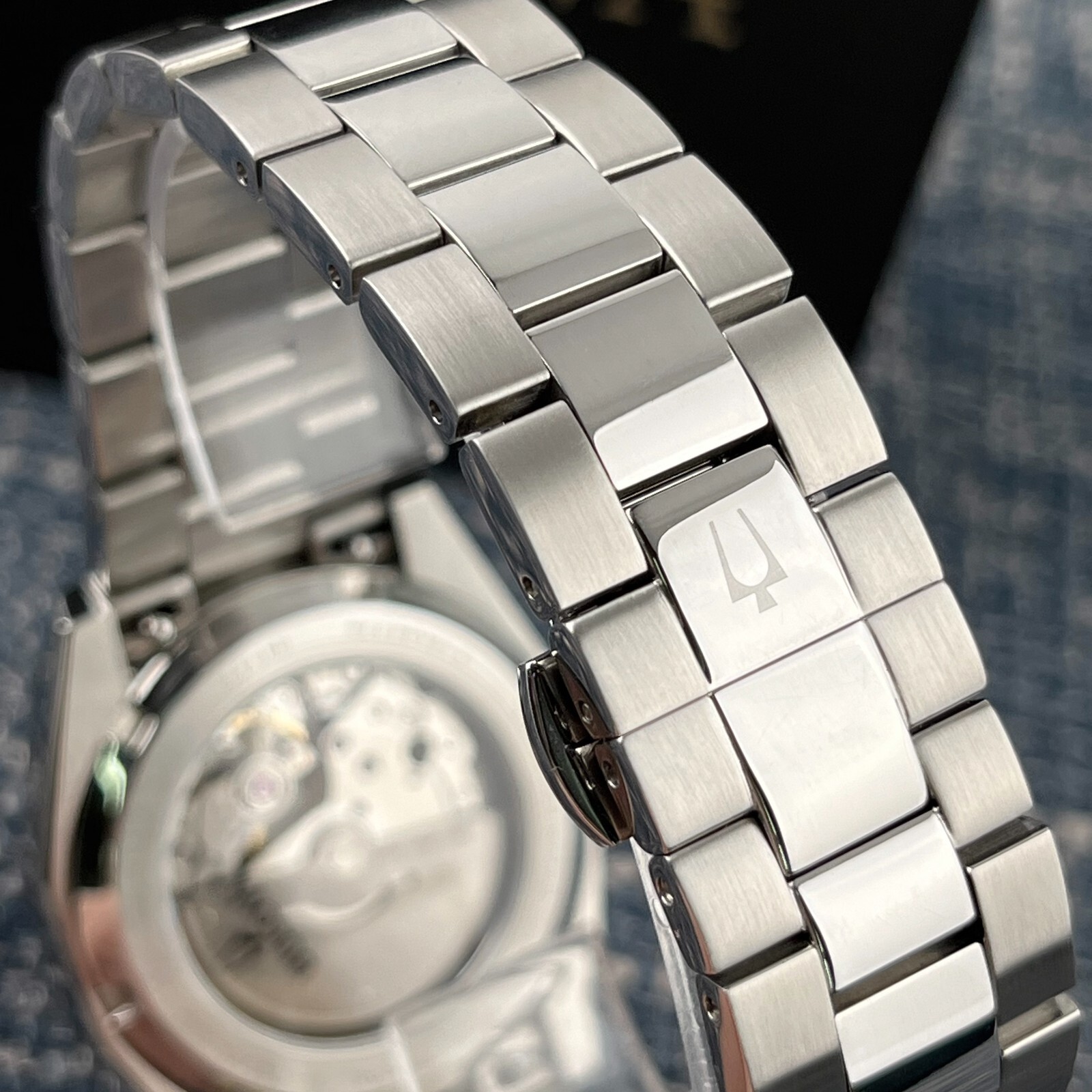 Bulova Surveyor 98B422 Red Dial Stainless Steel Automatic Men's Watch