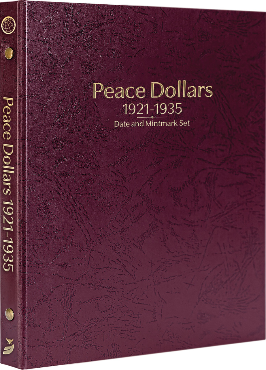 Whitman Prestige™ Coin Album-Peace Dollars: 1921-1935 Date & Mintmark Set