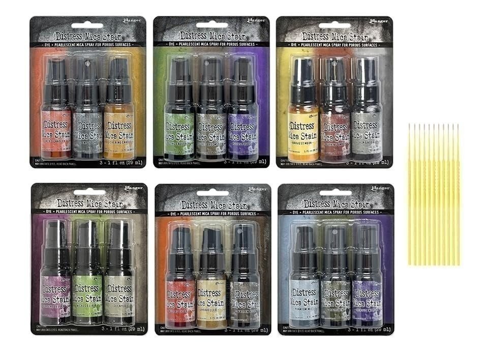 Ranger Holtz Distress Mica Stain Bundle - Complete Halloween Mica Sets #1, 2, 3,