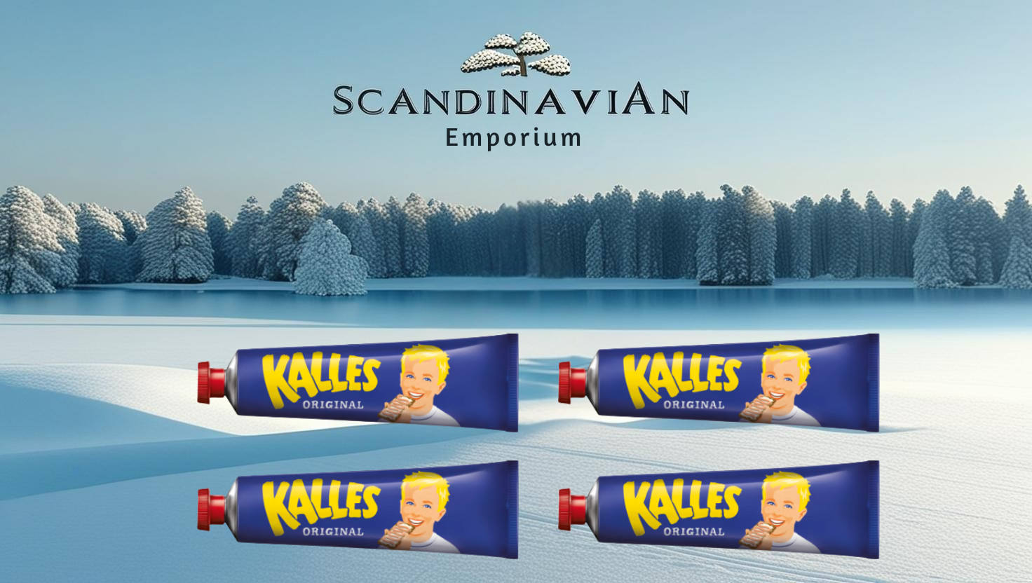 4x Original Kalles Kaviar 190g (10.5 oz.) Caviar Tube