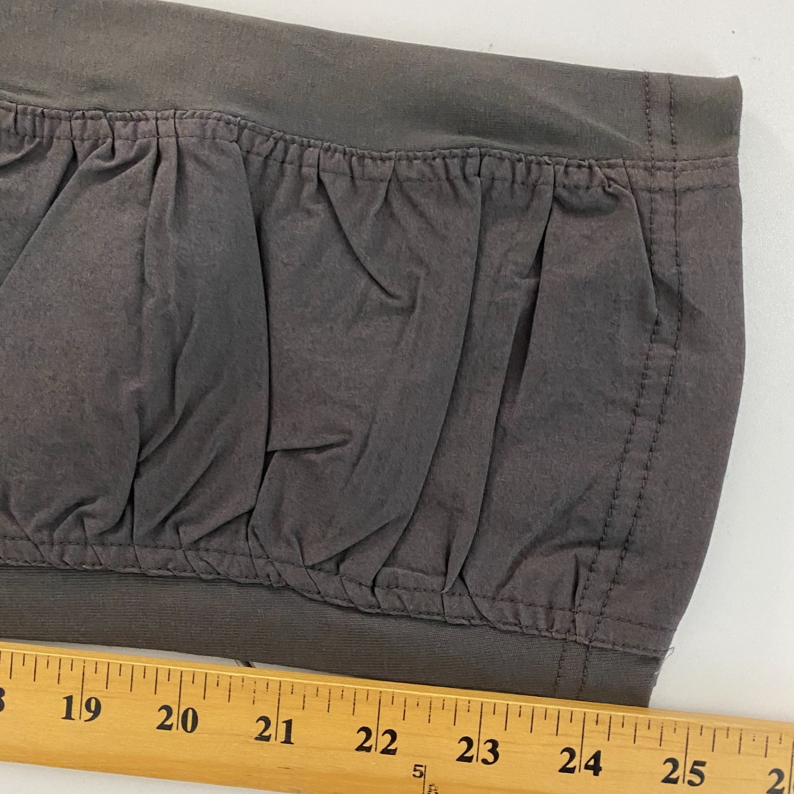 XCVI Wearables High Waist Jetter Crop Pull On Pants Size Medium Gray