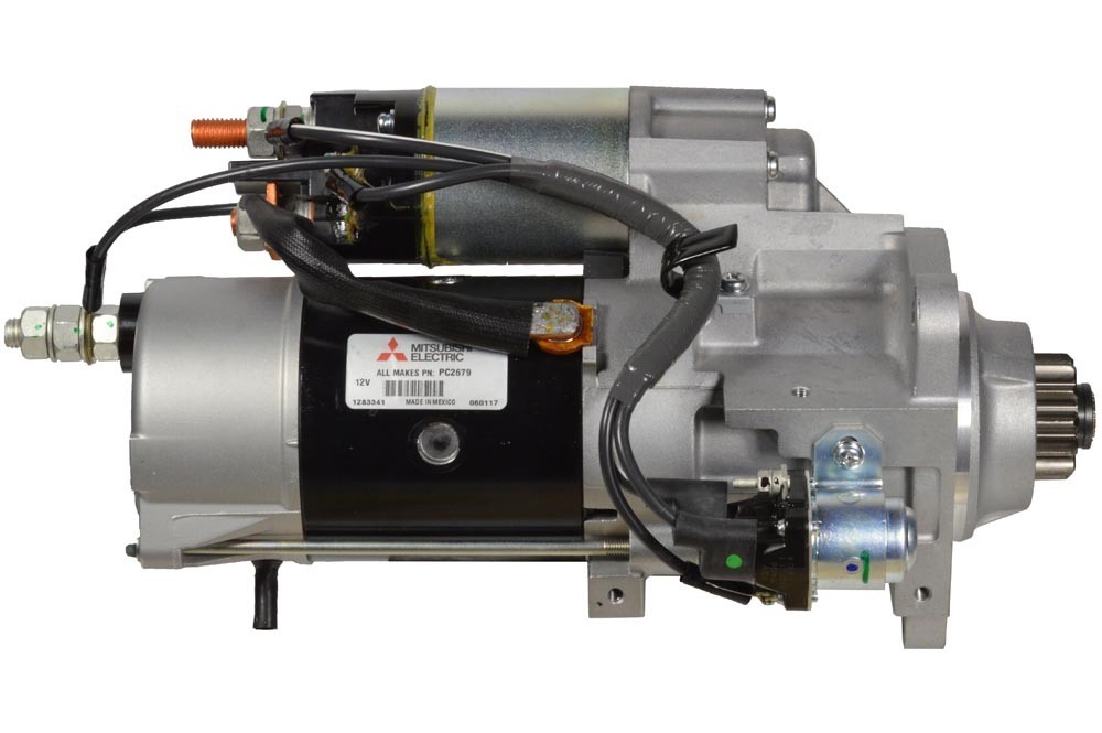 Mitsubishi PC2679 Starter Fits Peterbilt & Kenworth Trucks with Cummins ISC/ISL