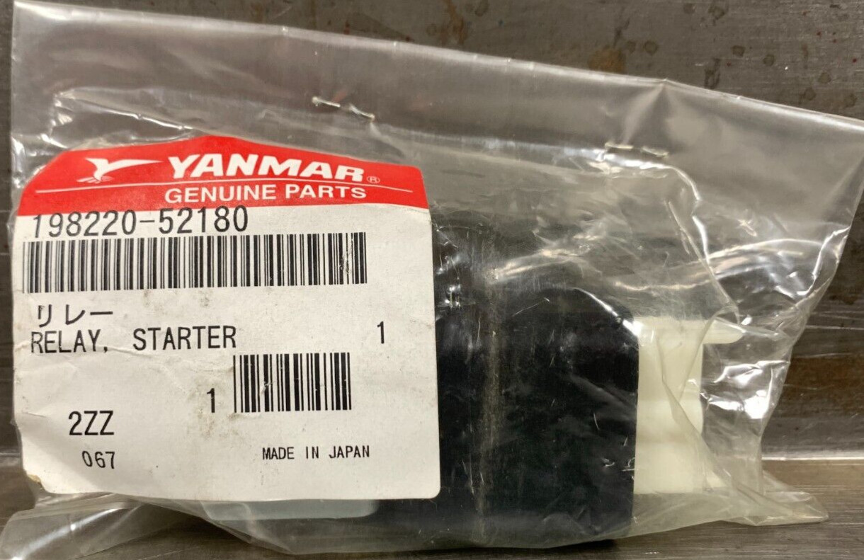 New Yanmar Starter Relay OEM 198220-52180 EX2900 EX3200 LX450 SC2400 SC2450