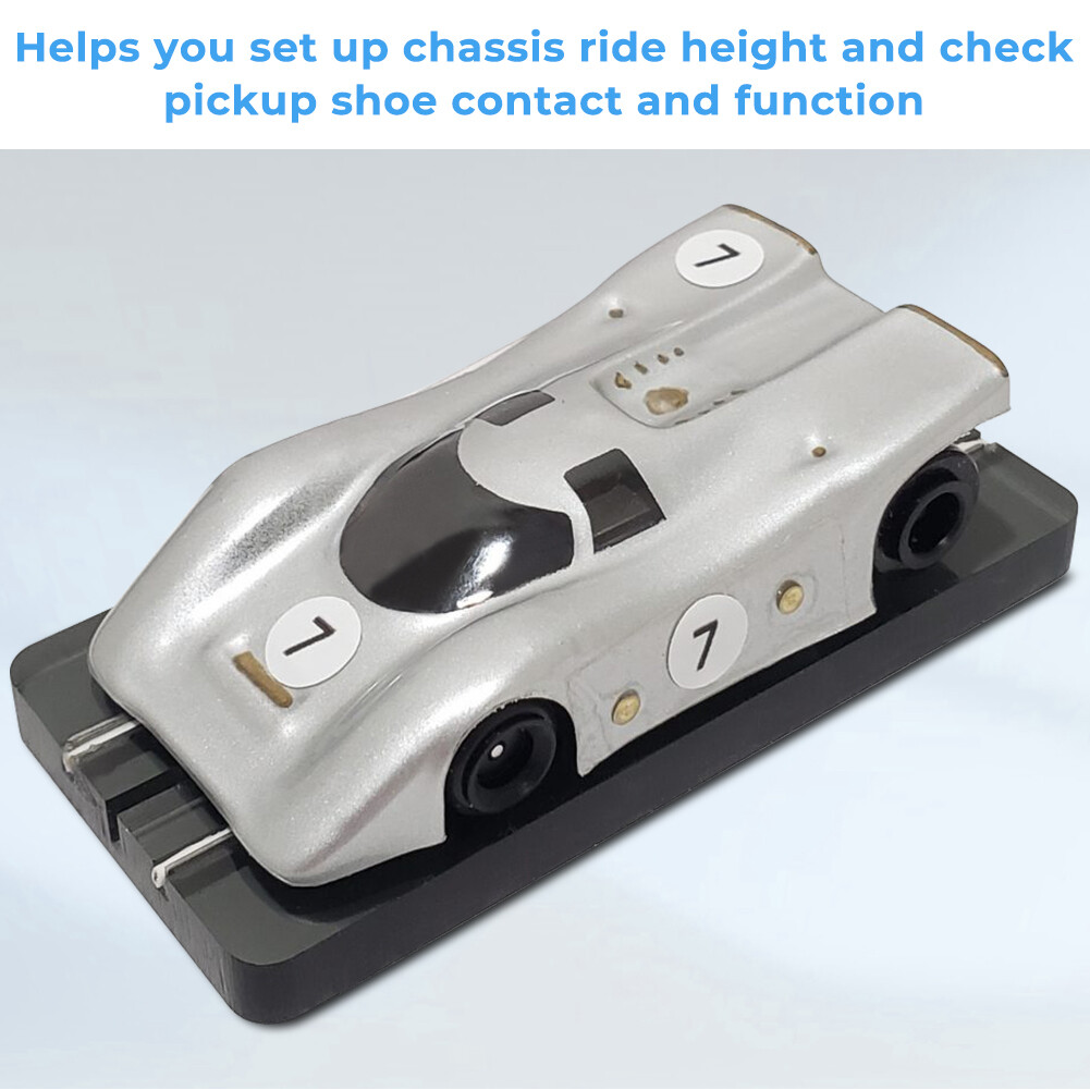 For Viper Bowman Wizzard HO Slot Car Chassis Setup Block Tool Aluminum US STOCK